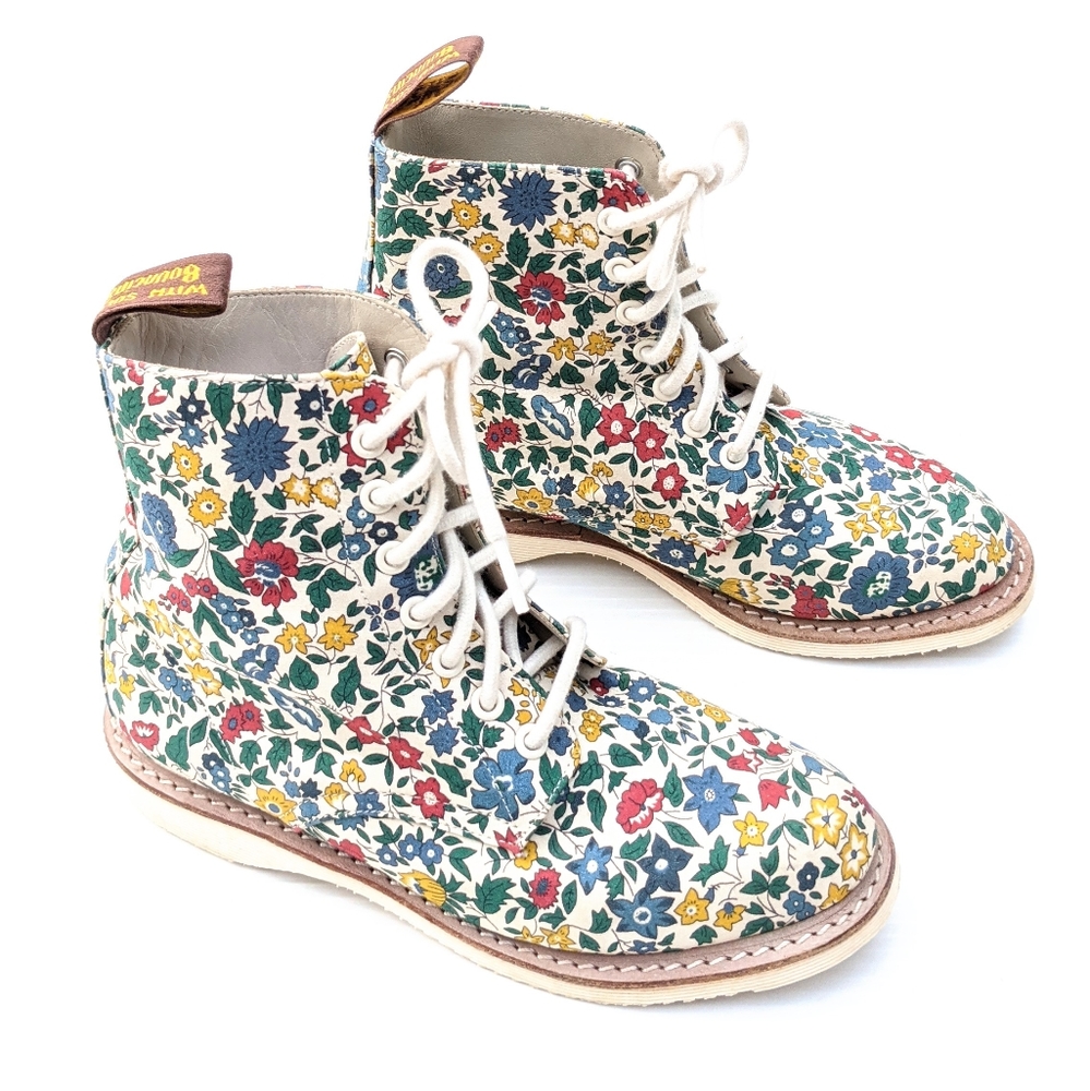 DOC MARTENS x Liberty Evan Floral lace-up ankle boots
